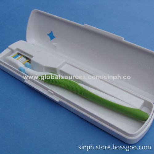 Fashionable High-quality Portable UV Toothbrush Sanitizer Case for Travel and Business